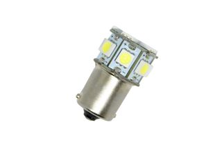 Led λάμπα τύπου BA15S με 13 SMD led μονού φωτισμού κίτρινη - 1τμχ.