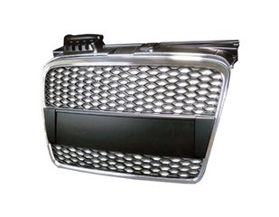 Μάσκα με βάση για σήμα για Audi A3 (2005-2008) - RS-Look ματ με πλαίσιο χρωμίου