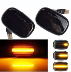 Einparts 30574 Πλαϊνά Φλας Φτερού Για Toyota Avensis / Hilux / Celica / Prius / Corolla Led Dynamic Φιμέ 2 Τεμάχια
