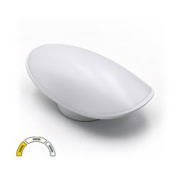 Απλίκα LED οβάλ λευκό χρώμα από αλουμίνιο 8W 640lm με δυνατότητα επιλογής φωτισμού CCT ΙΡ54