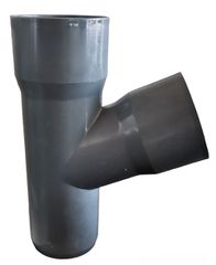 ΗΜΙΤΑΦ Φ040 45ο PVC-U ΑΠΟΧΕΤΕΥΣΗΣ ΓΚΡΙ