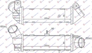 Ψυγείο Intercooler 1.8T Βενζίνη -1.9TDI Πετρέλαιο (29x-90x85) / SEAT IBIZA 99-02 / 6K0145805C - 1 Τεμ