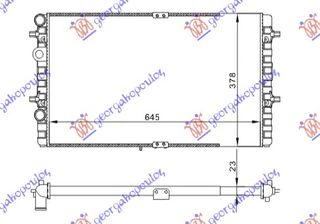 Ψυγείου Για ΟΛΑ BZ/DS ΜΧ/ΑΤ +/-A/C (65x38) (Valeo CLASSIC) / SEAT IBIZA 99-02 / 6K0121253BC - 1 Τεμ