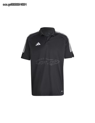 Adidas Ανδρικό T-shirt Polo Μαύρο HS3578