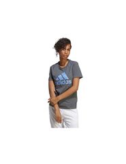 Adidas Big Logo Γυναικείο Αθλητικό T-shirt Grey Melange/Siel IC0634