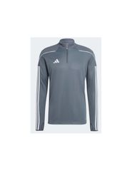 Adidas Ανδρική Μπλούζα με Φερμουάρ Μακρυμάνικη Γκρι HS0329