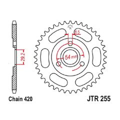 Γραναζι πισω 255.26 Honda Monkey 26Δ Taiwan Α' - (11810-017)