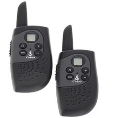 Cobra MT148K Walkie Talkie με εμβέλεια έως 3km και λειτουργία εξοικονόμησης ενέργειας (πακέτο των 2) - Μαύρο