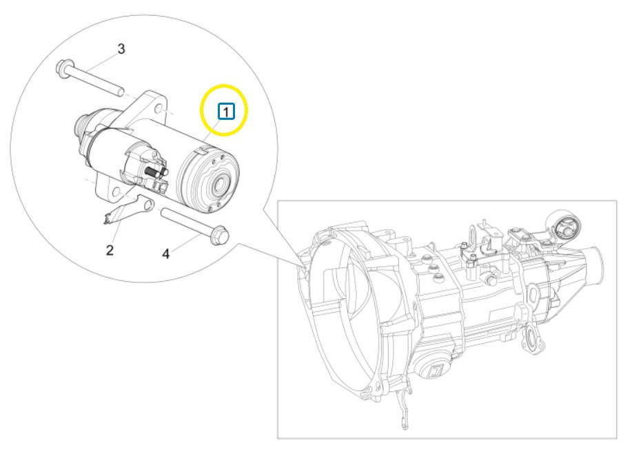 Μίζα Piaggio Porter Multitech E6 Entry Level 2017-2020 1D001796