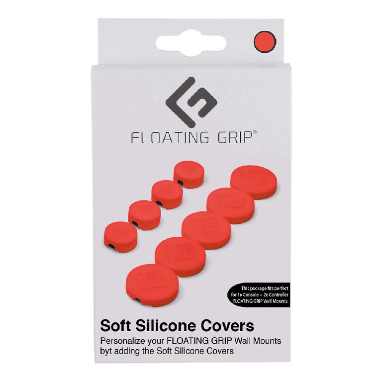 Floating Grip Wall Mount Covers (Red) / Electronics