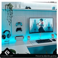 Floating Grip Wall Mount Covers (Turquoise) / Electronics-thumb-4
