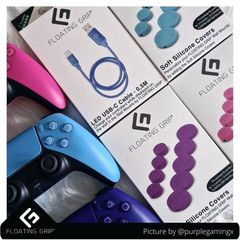 Floating Grip Wall Mount Covers (Turquoise) / Electronics-thumb-2