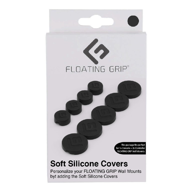Floating Grip Wall Mount Covers (Black) / Electronics