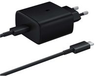 Samsung Accessoires (EP-T1510XBEGEU) Samsung Travel charger (USB Type-C) 15W (with cable) - Black (retail packaging)