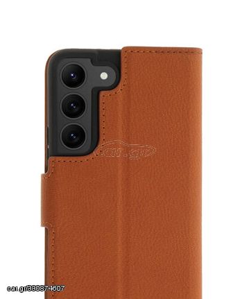 Promiz (PZ-10438) Wallet Case - Brown, Samsung Galaxy S23