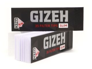 GIZEH BLACK FILTER TIPS SLIM με 35 ΤΖΙΒΑΝΕΣ - 1 πακετάκι