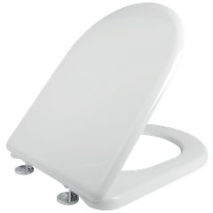 Κάλυμμα Λεκάνης D Shape Λευκό Βακελιτικό για Ideal Standard Calla Οπές 11-20 εκ. Μ41,5-47εκ. Π35,5εκ. Elvit 0017