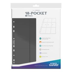 Ultimate Guard 18-Pocket Pages Side-Loading Grey (10)-thumb-1