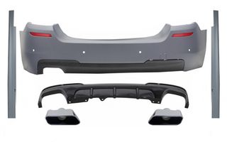 Body kit Rear Bumper & Side Skirts with Diffuser and Exhaust Muffler Tips Chrome BMW 5 Series F10 (2011-2017) M-Performance Design