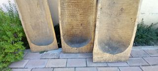 παλιά ξύλινη σκάφη σε πολύ μεγαλο μέγεθος , παλιό ξύλινο οικιακό εργαλείο, χειροποίητο, χωριάτικο-ρουστίκ στυλ, διαστάσεις 200 χ 71 χ 34εκ,...τιμή 580€  ,... αντίκα, vintage, παλαιό,...αποστολή σε ολη-thumb-9