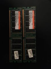 2x 512MB RAM PC3200U - 30330 DDR 400MHz CL3 