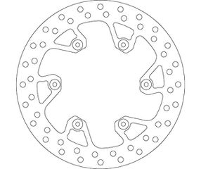 Δισκόπλακα SBS/5103 245X115X4,0X6X6,5 Πισ. YZ125/250,WR450F 03-15
