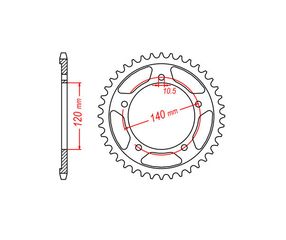 Γρανάζι Τροχού TEC 2061THF-Z42 GSX-R750  00-05