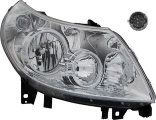 CARRO Φανάρι Εμπρός ΗΛΕΚΤΡΙΚΟΣ (H7/H1) (Με Φως Ημέρας) 2012- (Ε) (DEPO) / CITROEN JUMPER 06-14 / 1606926880 - Δεξί - 1 Τεμ