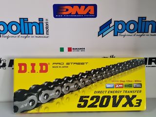 DID JAPAN 520 ΜΑΥΡΗ VX3 120LINKS