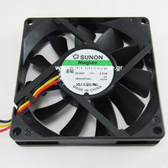ΑΝΕΜΙΣΤΗΡΑΣ 24V DC 80x80x15mm 3-C 2.21W 0.09A 63m3/h 35dBA SUNON