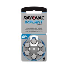 Mπαταρίες για κοχλιακό εμφύτευμα Rayovac Implant Pro+ 675 (6 μπαταρίες)