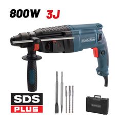 BPH3010 Περιστροφικό Σκαπτικό Πιστολέτο SDS-Plus 800W - ΠΕΡΙΣΤΡΟΦΙΚΑ - ΚΡΟΥΣΤΙΚΑ SDS PLUS - BORMANN (#045809)