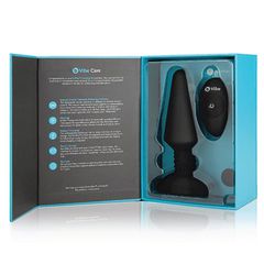 B-vibe - Rimming Remote Control Plug XL Black-thumb-4