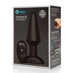 B-vibe - Rimming Remote Control Plug XL Black-thumb-7