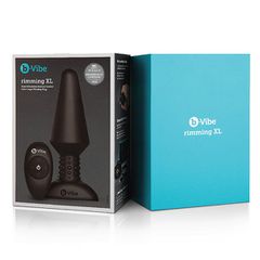 B-vibe - Rimming Remote Control Plug XL Black-thumb-5