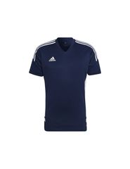 Adidas Condivo 22 Αθλητικό Ανδρικό T-shirt Navy Μπλε με Λογότυπο HA6291