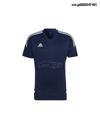 Adidas Condivo 22 Αθλητικό Ανδρικό T-shirt Navy Μπλε με Λογότυπο HA6291