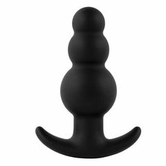 Πρωκτική Σφήνα Σιλικόνης Plugz Butt Plug Nr. 1 (Μαύρη) - Feelztoys