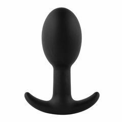 Πρωκτική Σφήνα Σιλικόνης Plugz Butt Plug Nr. 3 (Μαύρη) - Feelztoys