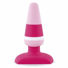 Πρωκτική Σφήνα Σιλικόνης Plugz Butt Plug Nr. 2 (Ροζ/Μωβ) - Feelztoys