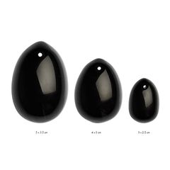 Κολπικά Αυγά Set La Gemmes Yoni Vaginal Eggs (S-M-L) - Μαύρος Οψιδιανός