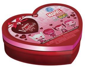 Funko 4-Pack Pocket Pop!: Marvel Classic - Happy Valentines Day Box Vinyl Figure Keychains