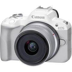 Canon EOS R50 White Kit (RF-S 18-45mm f/4.5-6.3 IS STM) έως 12 άτοκες δόσεις ή 24 δόσεις