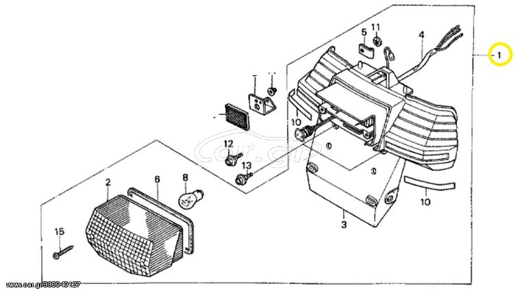 Φανάρι Πίσω Honda NH.80 Lead 33700GC8614