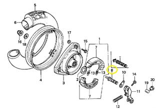 Αμύγδαλο Πίσω Φρένου Honda NH.80 Lead 43141GC8010