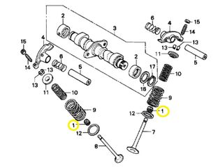 Τσιμούχα Βαλβίδων Honda XL.650V Transalp 12208413003