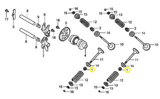 Τσιμούχα Βαλβίδων Honda SH.300 12208ML0721