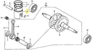 Πιστόνι 48mm Honda NH.80 Lead 13101GC8000