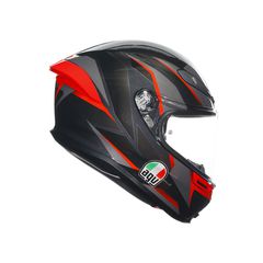 AGV K6 S E2206 - SLASHCUT BLACK/GREY/RED προσφορά-thumb-2