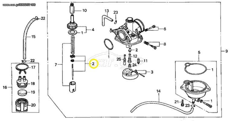 Βελόνα Ζλάιτ Honda NH.50 Lead 16012GC7004